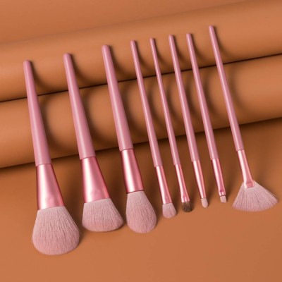 8pcs Makeup Brushes Set sliver  pink maquiagem Eyeshadow Make Up Brushes