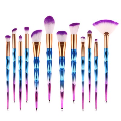 2021 Hot Selling 12pcs Makeup Eye Brush Set Blending Detail Eyebrow Eyelash Eye Shadow Brushes